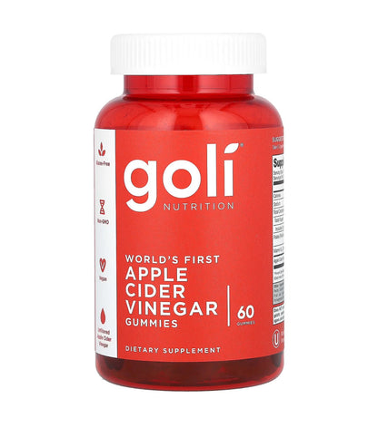 Goli Apple Cider Vinegar Gummies | Weight Management | Immune System Support | 60 gummies Exp 03/2025 - Ome's Beauty Mart