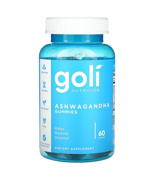 Goli Ashwaghanda Gummies | Stress Support | 60 Gummies Exp 01/2026 - Ome's Beauty Mart