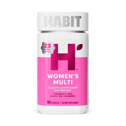 HABIT Women’s Multivitamin | Supports Health & Wellness | Vitamins A - E, Iron, Folate, Zinc | 60 Capsules Exp 06/2026 - Ome's Beauty Mart