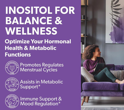 Intimate Rose Myo & D - Chiro - Inositol 40:1 Powder | Myo - Inositol 2000mg, D - Chiro - Inositol 50mg | Hormonal & Ovarian Support | Similar to Ovasitol | 2.17oz/61.5g Exp 08/2027 - Ome's Beauty Mart