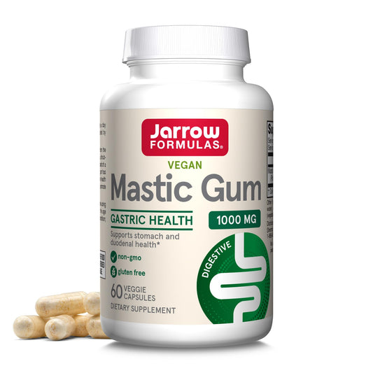 Jarrow Formulas Mastic Gum 1000 mg | Gastrointestinal Health Support | 30 Day Supply | 60 Veggie Capsules Exp - Ome's Beauty Mart