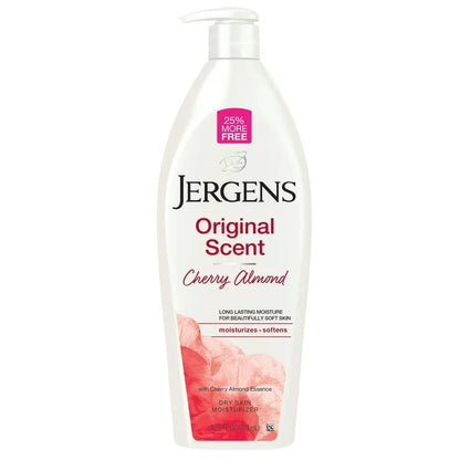 Jergens Original Scent with Cherry Almond Body Lotion for Dry Skin | Body Moisturizer | 26.5oz/783ml - Ome's Beauty Mart