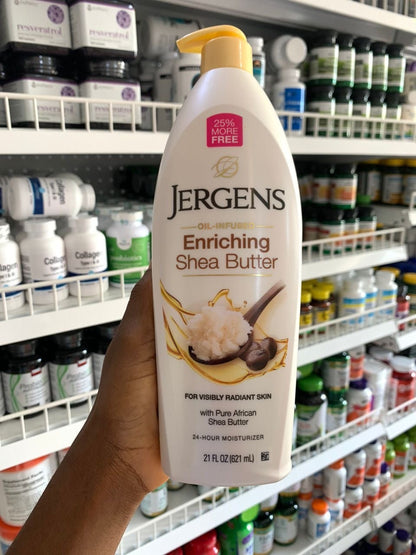 Jergens Shea Butter Butter Hand and Body Lotion | Dry Skin| 21oz/621ml - Ome's Beauty Mart