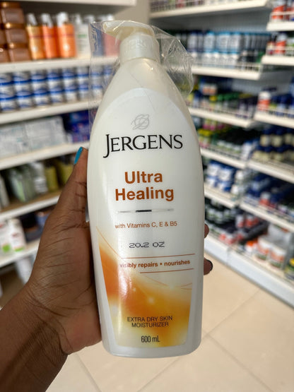 JERGENS® Ultra Healing® Extra Dry Skin Moisturizer 20.2oz/600ml Exp 10/2026 - Ome's Beauty Mart