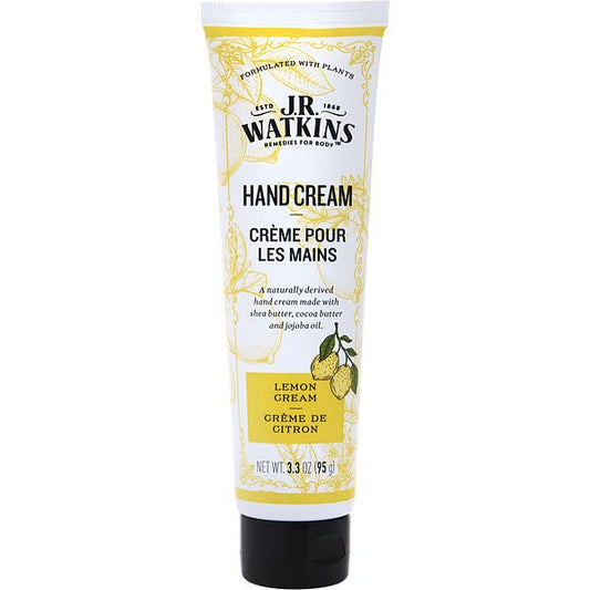 J.R. Watkins Natural Moisturizing Hand Cream | Formulated with Plants | Lemon Cream, 3.3oz (95g) - Ome's Beauty Mart