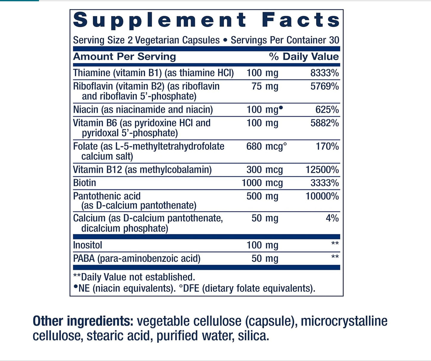 Life Extension BioActive Complete B-Complex  | with Inositol (Vitamin B8) & PABA | Heart, Brain and Nerve Support | 60 Vegetarian Capsules; Exp 11/2027