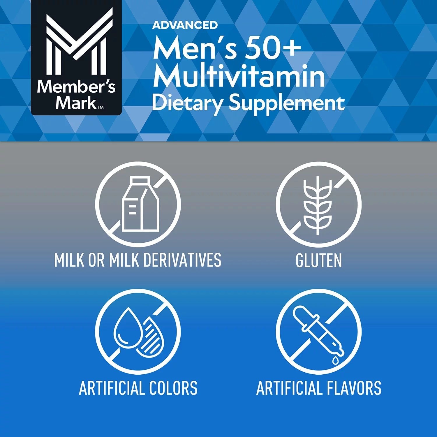 Member's Mark Advanced Men's 50+ Multivitamin | for Men over 50 | with Saw Palmetto, Boron, Lutein & 26 Essential Nutrients | 9 Months Supply | 275 Tablets Exp 04/2026 - Ome's Beauty Mart