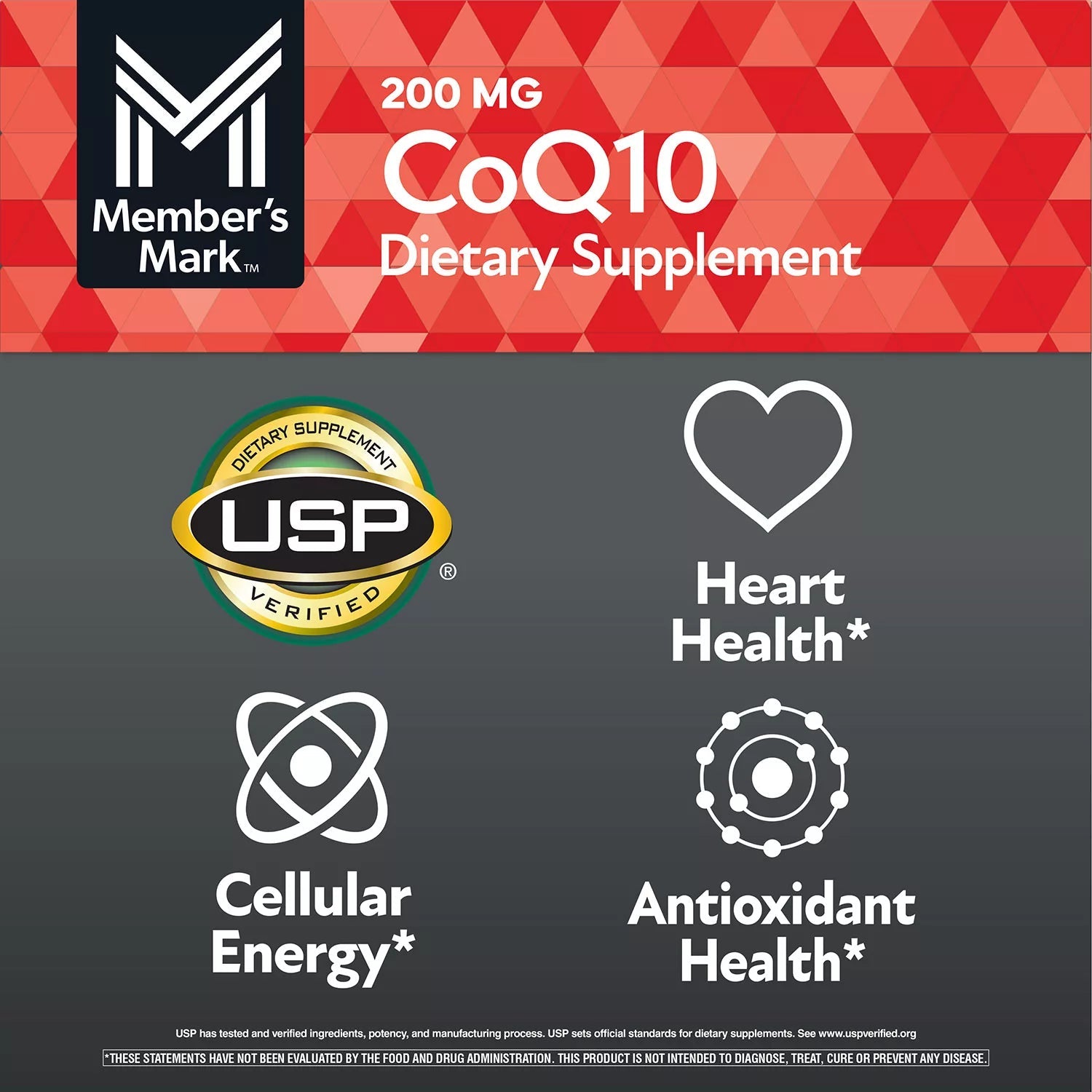 Member's Mark Coenzyme CoQ 10 200mg | 180 Servings - 6 Months Supply | Supports Heart Health | 180 Softgels Exp 10/2026 - Ome's Beauty Mart