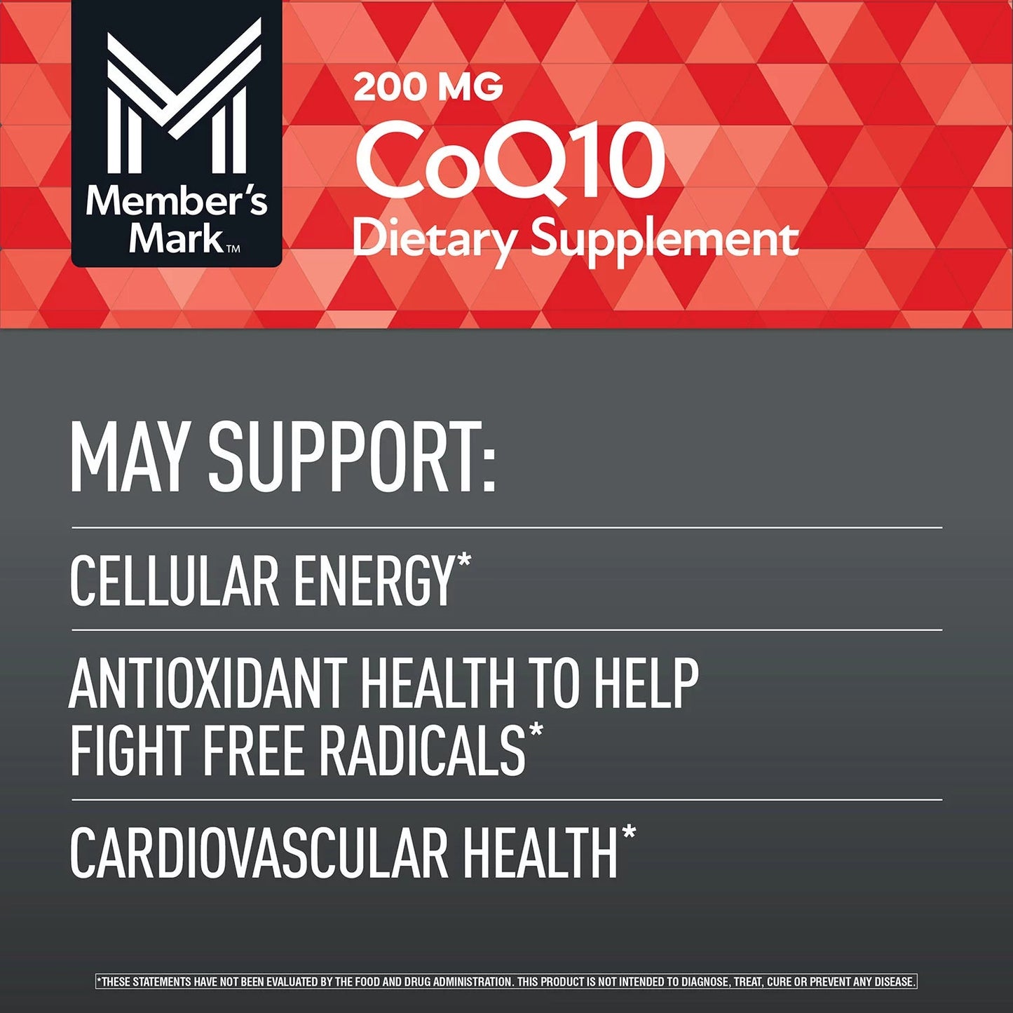 Member's Mark Coenzyme CoQ 10 200mg | 180 Servings - 6 Months Supply | Supports Heart Health | 180 Softgels Exp 10/2026 - Ome's Beauty Mart