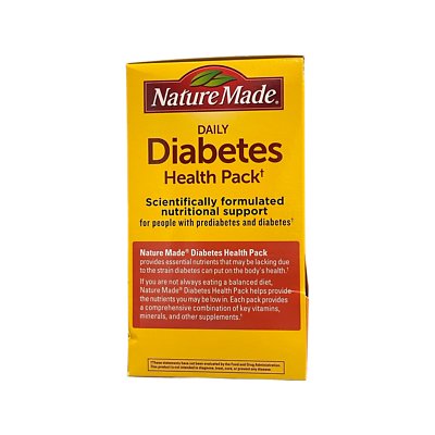 Nature Made Daily Diabetes Health Pack | For People with Diabetes & Prediabetes | 60 Packets Exp 10/2025 - Ome's Beauty Mart