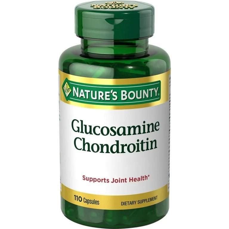 Nature's Bounty Glucosamine Chondroitin Complex | With Vitamin C, MSM & Manganese | Supports Joint Health | 110 Capsules Exp 02/2025 - Ome's Beauty Mart