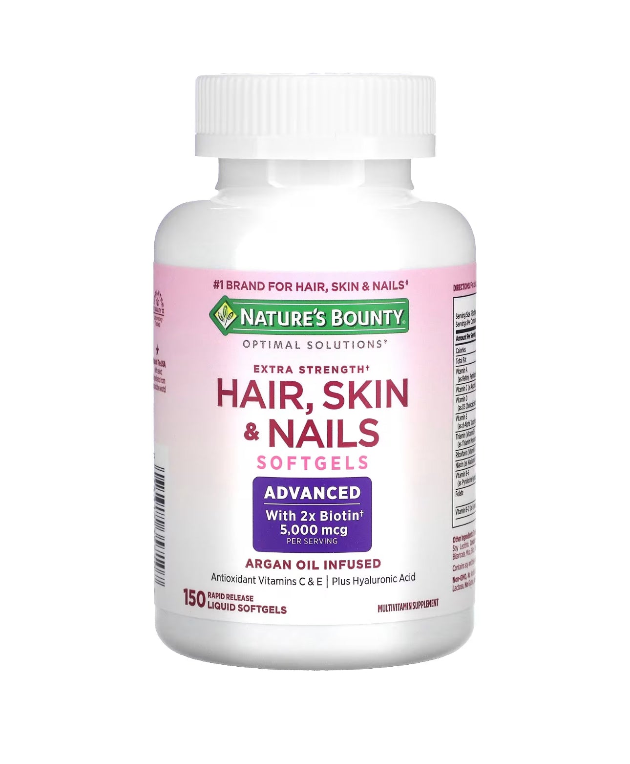 Nature’s Bounty Hair, Skin & Nails Softgels - 150 Softgels Exp 01/2026 - Ome's Beauty Mart