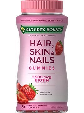 Nature’s Bounty Optimal Solutions Hair,Skin & Nails, 80 Gummies Exp 05/2025 - Ome's Beauty Mart