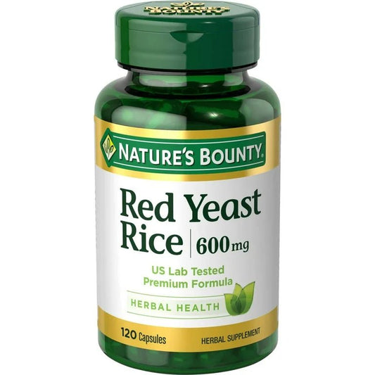 Nature’s Bounty Red Yeast Rice 600 mg | 120 Capsules Exp 10/2026 - Ome's Beauty Mart