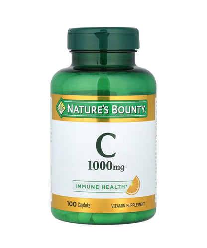 Nature’s Bounty Vitamin C 1000mg | Immune Health | 100 Caplets Exp 12/2025 - Ome's Beauty Mart