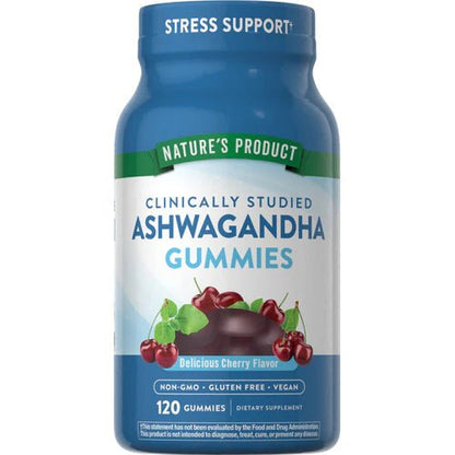 Nature's Truth Ashwagandha 300mg | Stress Support | Natural Cherry Flavor, 120 Gummies Exp 06/2025 - Ome's Beauty Mart