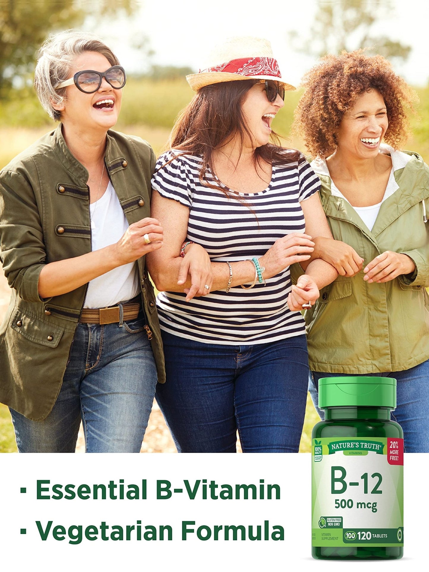 Nature’s Truth B12 Vitamin 500 mcg | 60 Tablets Exp 11/2026 - Ome's Beauty Mart
