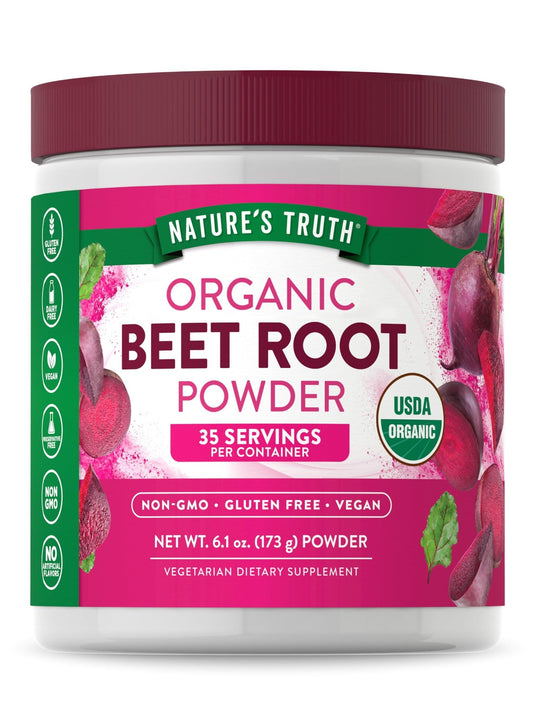 Nature's Truth Organic Beet Root Powder | 6.1oz/173g - Ome's Beauty Mart