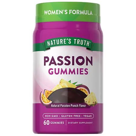 Nature's Truth Women's Passion Gummies | Maca, Horny Goat Weed & Passion Fruit | Boosts Libido | 60 Gummies Exp 12/2025 - Ome's Beauty Mart