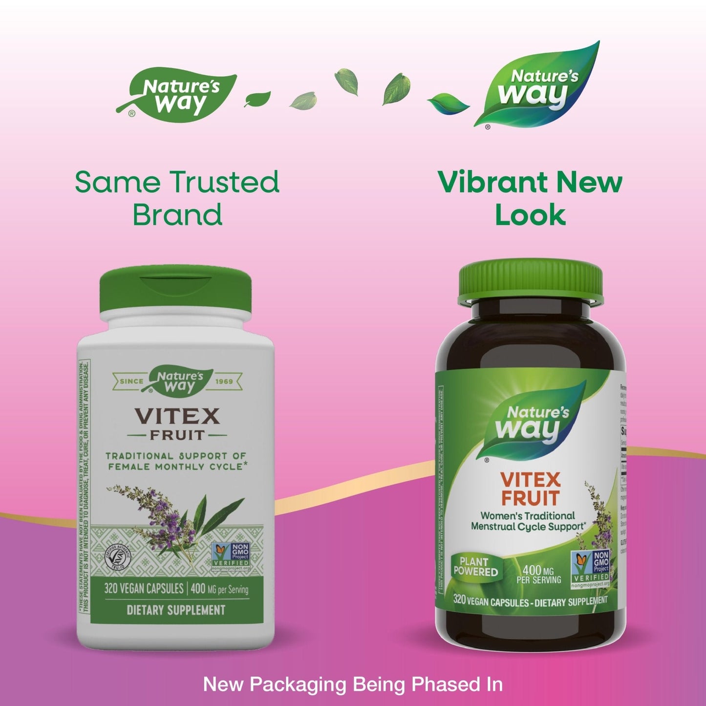 Nature's Way Vitex Fruit | Supports Healthy Menstrual Cycle | 320 capsules Exp 02/2029 - Ome's Beauty Mart