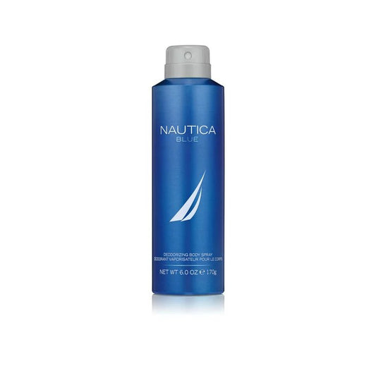 Nautica Blue Deodorizing Body Spray for Men, 6oz/170g - Ome's Beauty Mart