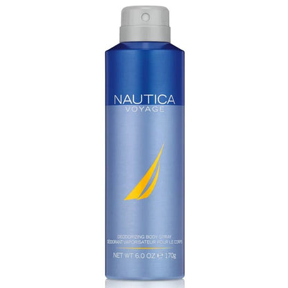 NAUTICA Voyage Deodorant Body Spray for Men, 6.0oz/170g - Ome's Beauty Mart