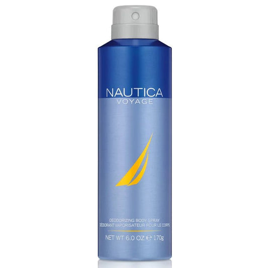 NAUTICA Voyage Deodorant Body Spray for Men, 6.0oz/170g - Ome's Beauty Mart