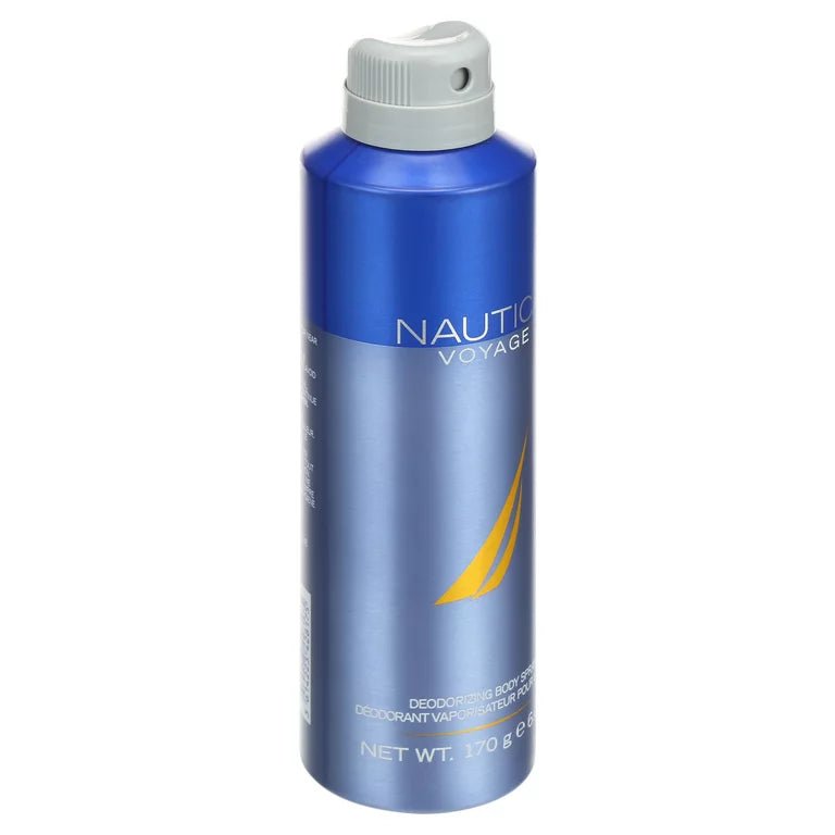 NAUTICA Voyage Deodorant Body Spray for Men, 6.0oz/170g - Ome's Beauty Mart