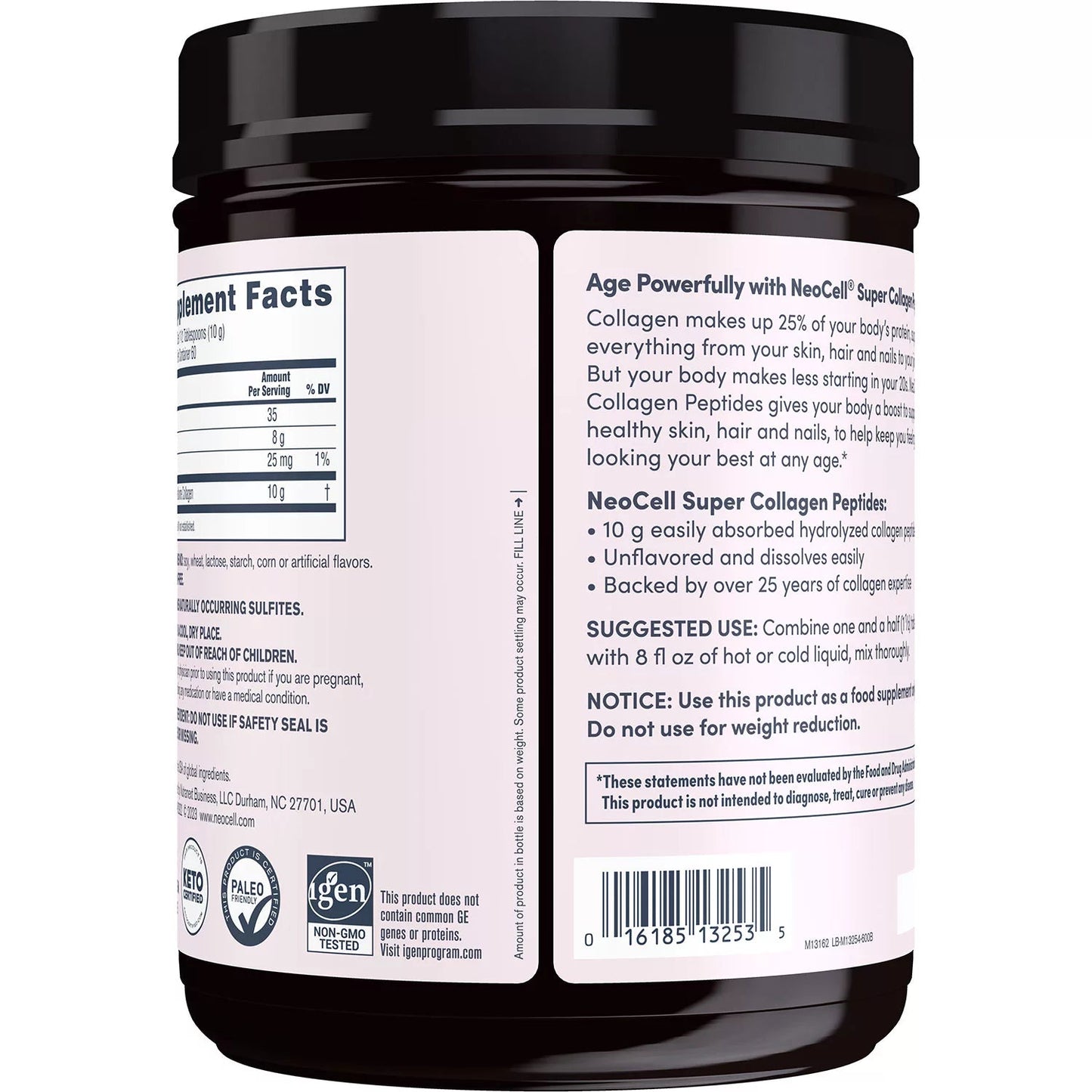 NeoCell Super Collagen Peptides, Unflavored Powder | Collagen Type 1 & 3 | 3 times the small size | 21.2oz (600g) Exp 10/2026 - Ome's Beauty Mart