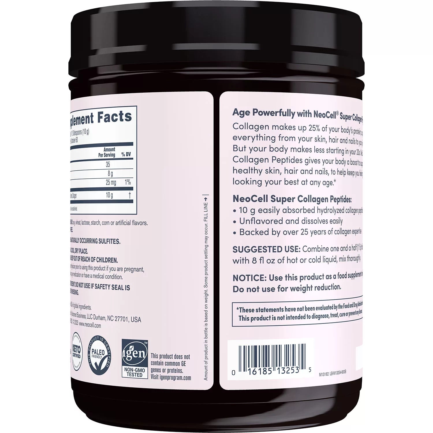 NeoCell Super Collagen Peptides, Unflavored Powder | Collagen Type 1 & 3 | 3 times the small size | 21.2oz (600g) Exp 10/2026 - Ome's Beauty Mart