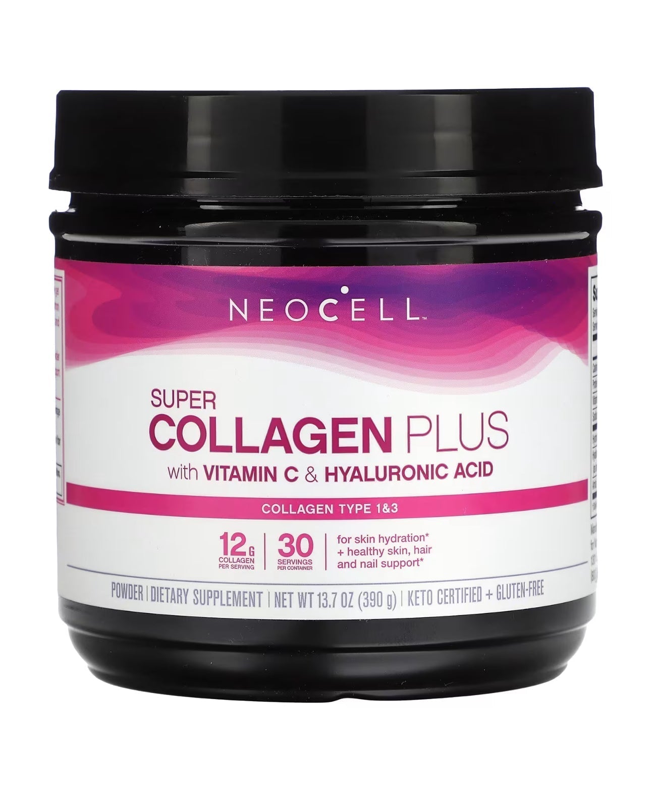 Neocell Super Collagen Plus Vitamin C & Hyaluronic Acid Powder 390g /13.7oz Exp 01/2026 (had crack in the lid - see picture) - Ome's Beauty Mart