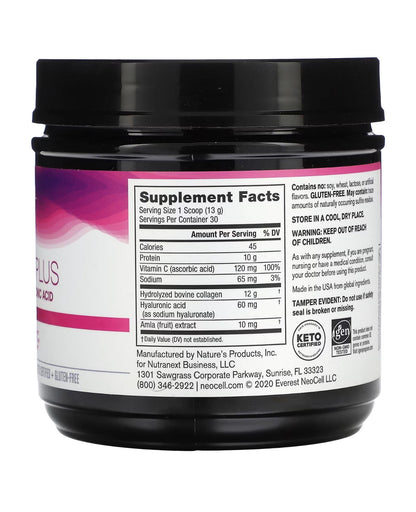 Neocell Super Collagen Plus Vitamin C & Hyaluronic Acid Powder 390g /13.7oz Exp 12/2025 - Ome's Beauty Mart