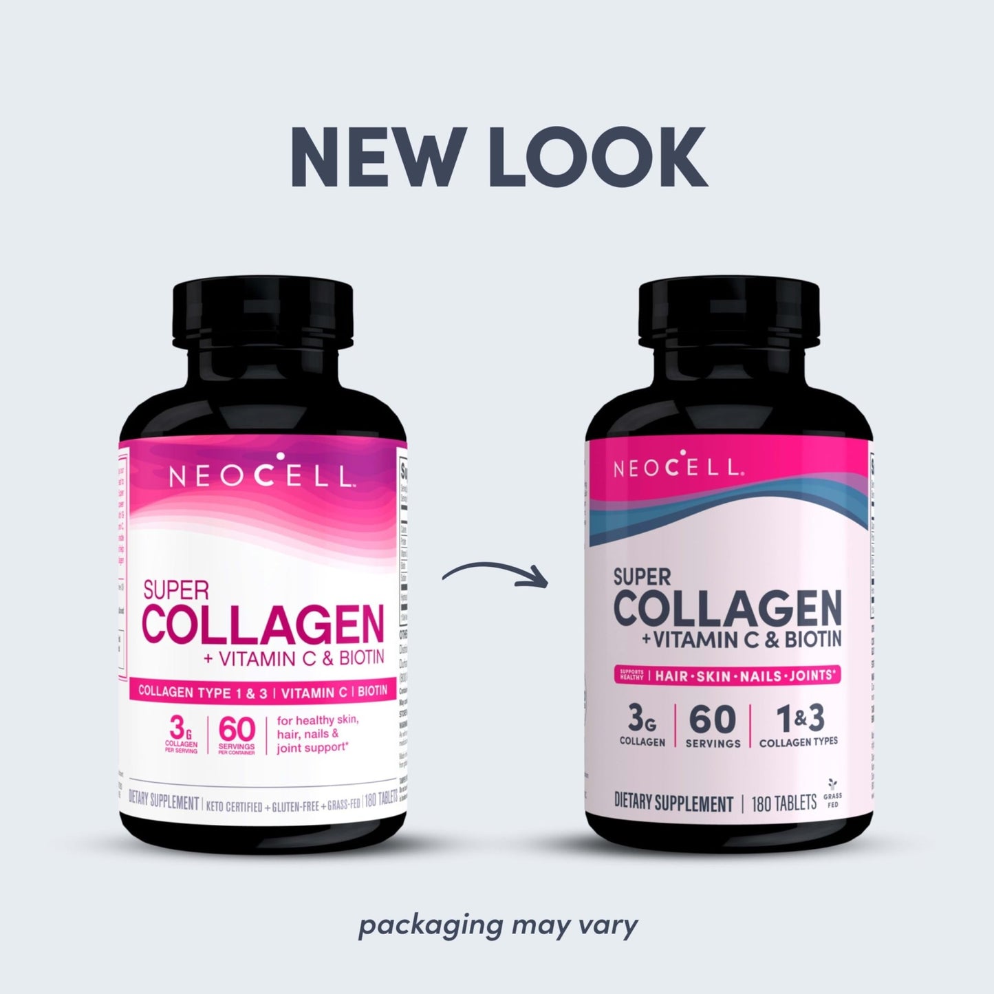 NeoCell Super Collagen + Vitamin C + Biotin 180 tablets Exp 10/2025 (New Packaging) - Ome's Beauty Mart