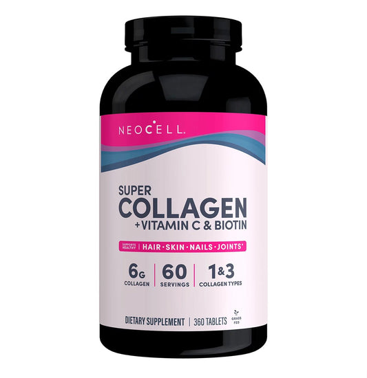 NeoCell Super Collagen + Vitamin C + Biotin 360 Tablets Exp 01/2026 - Ome's Beauty Mart