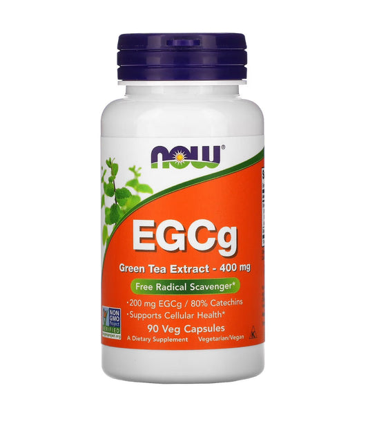 Now EGCg Green Tea Extract 400mg | Supports Cellular Health | Free Radical Scavenger | 90 Veg Capsules Exp 11/2027 - Ome's Beauty Mart