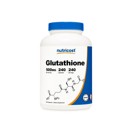 Nutricost Glutathione 500mg | 240 Servings | Antioxidant | 240 Capsules Exp 4/2027 - Ome's Beauty Mart