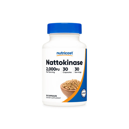 Nutricost Nattokinase 2,000FU | Promotes Healthy Blood Flow and Circulation | 30 Capsules Exp 07/2027 - Ome's Beauty Mart