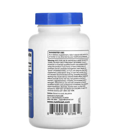 Nutricost Pregnenolone 10mg | Supports Hormone Health, Brain & Nervous System Health | 10 mg Per Capsule | 120 Capsules Exp 03/2027 - Ome's Beauty Mart