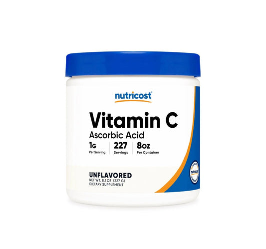 Nutricost Vitamin C 1000mg Powder (Ascorbic Acid) | 227 Servings | 227g/8.1oz Exp 12/2024 - Ome's Beauty Mart