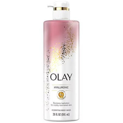 Olay Cleansing & Nourishing Body Wash with Hyaluronic Acid and Vitamin B3 - 20oz - Ome's Beauty Mart