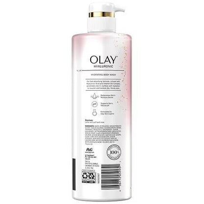 Olay Cleansing & Nourishing Body Wash with Hyaluronic Acid and Vitamin B3 - 20oz - Ome's Beauty Mart