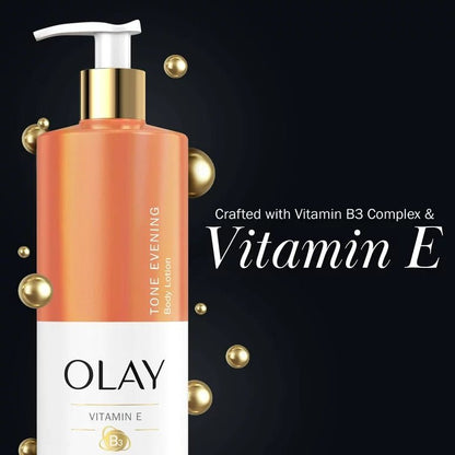 Olay Tone Evening & Hydrating Body Lotion With Vitamin E | Evens out Skin Tone | 17oz/502ml - Ome's Beauty Mart