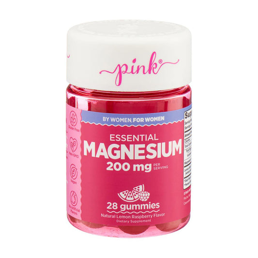 Pink Essential Magnesium Gummies 200mg 28 Gummies 06/2025 - Ome's Beauty Mart