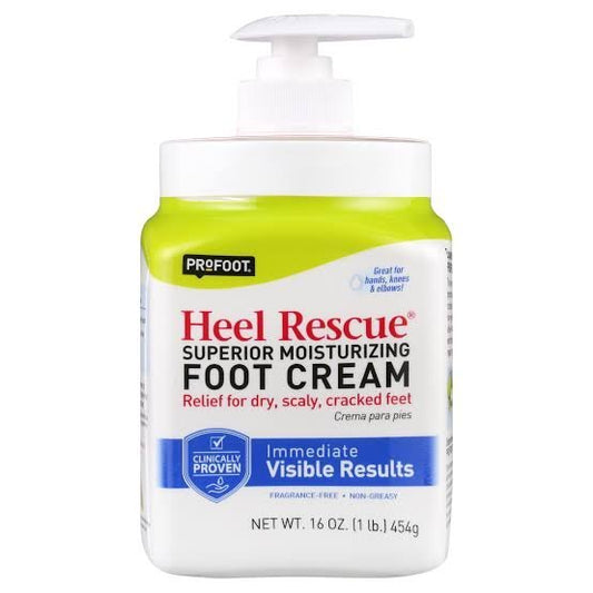 ProFoot Care Heel Rescue Foot Cream | For Cracked, Calloused, Scaly Or Dry Feet | 16 Oz-454g - Ome's Beauty Mart