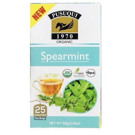 Pusuqui Spearmint Tea 25 tea bags Exp 30/08/2024 - Ome's Beauty Mart