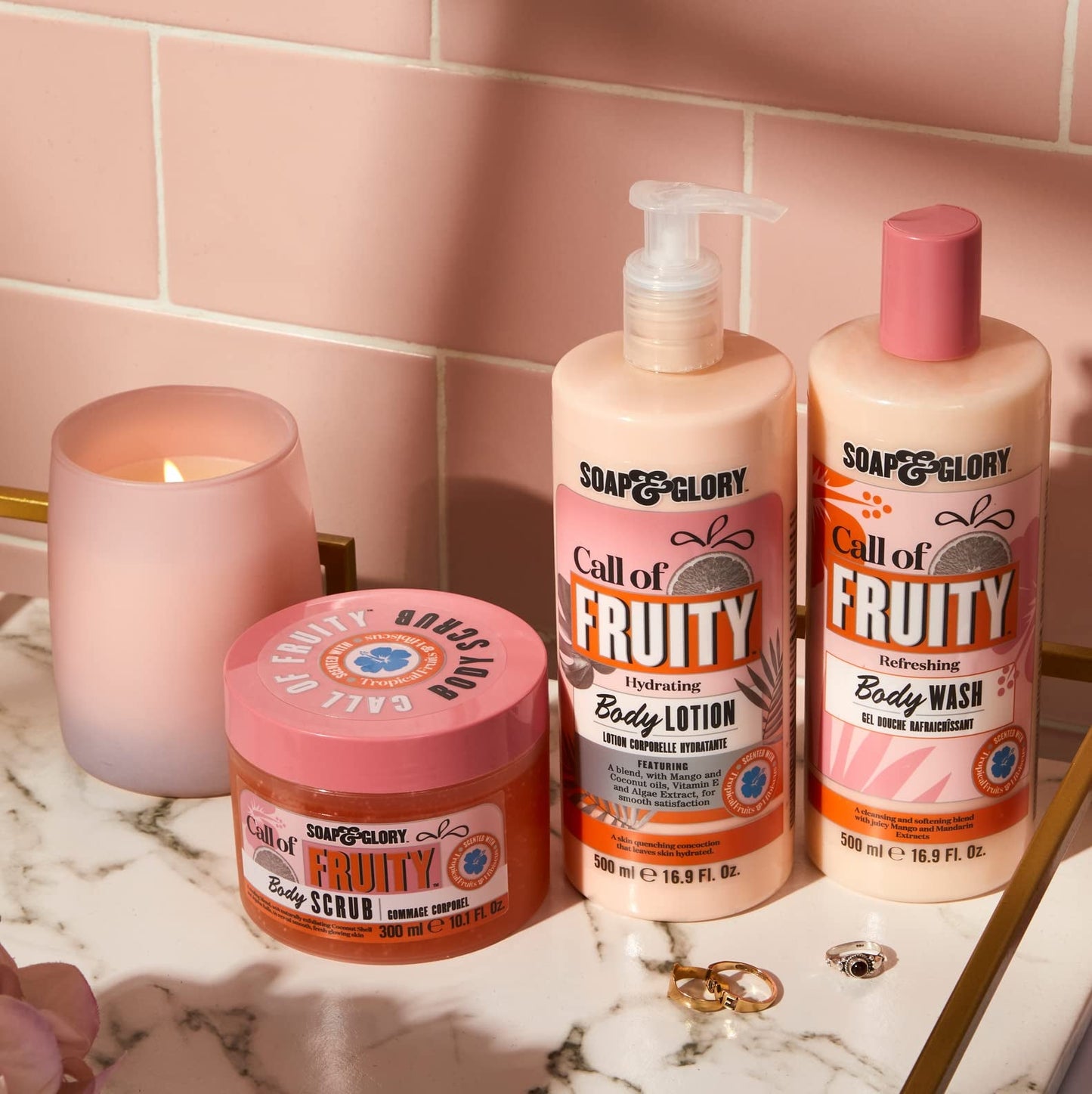 Soap & Glory Call Of Fruity Exfoliating Body Scrub - 10.1oz/300g - Ome's Beauty Mart