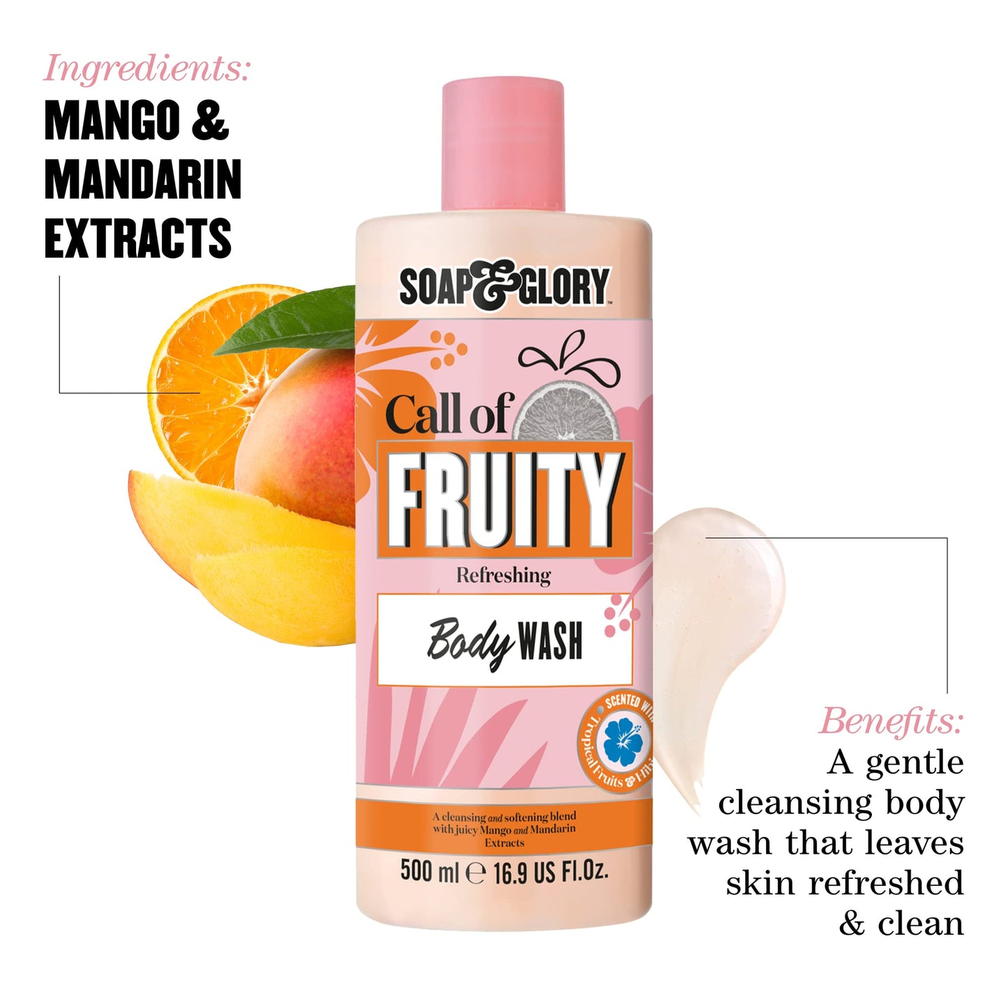 Soap & Glory Call Of Fruity Shower Gel Body Wash 16.9oz/500ml - Ome's Beauty Mart