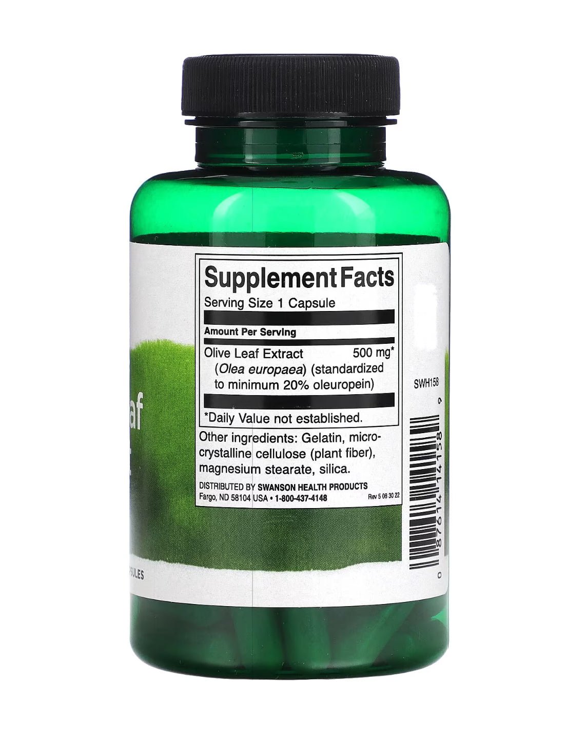 Swanson Olive Leaf Extract 500mg | Boosts Immune System | 60 Capsules Exp 02/2027 - Ome's Beauty Mart