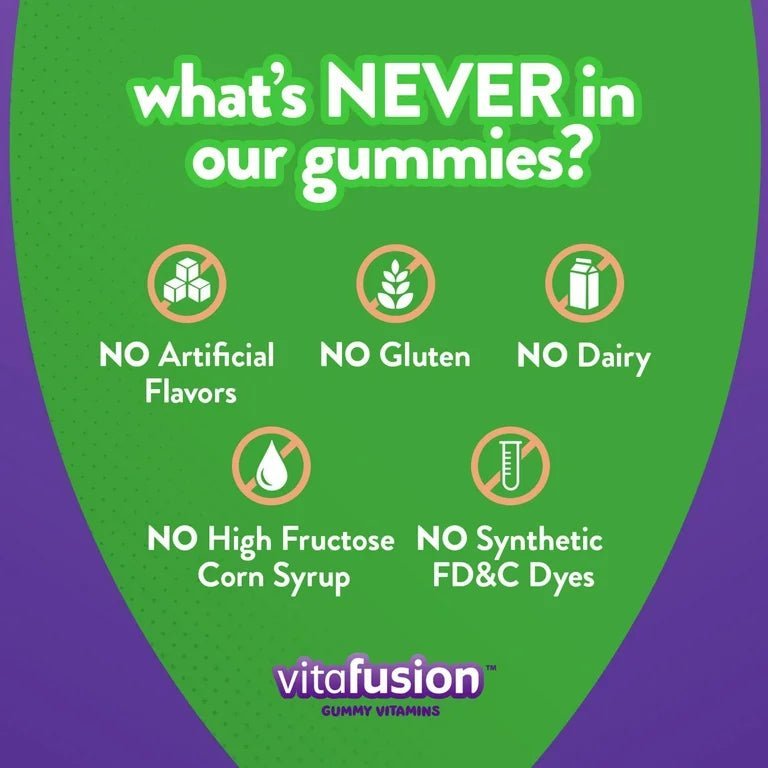 Vitafusion Fiber Gummy Vitamins | Digestive Regularity Support | Exp 06/25 - Ome's Beauty Mart