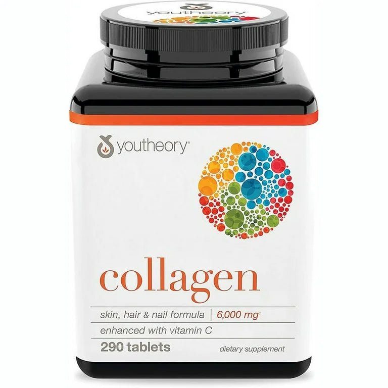 Youtheory Collagen with Vitamin C 6000g | 290 tablets Exp 01/2027 - Ome's Beauty Mart